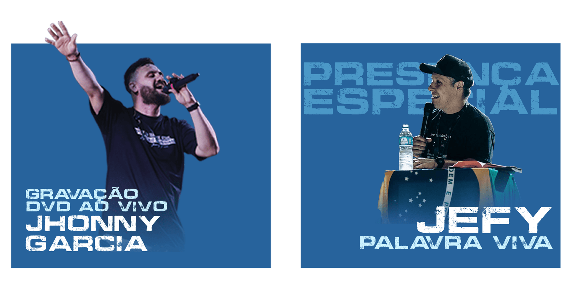 Banner com a foto de Jhonny Garcia, cantor e pregador católico