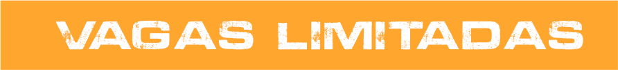 Lettering em laranja indicando que as vagas são limitadas